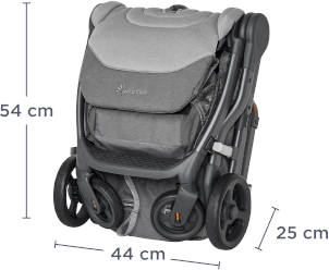 Closed Stroller with measurements image